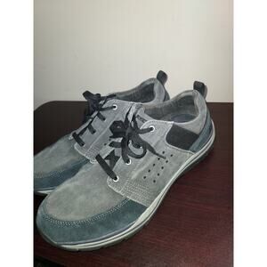 Skechers Mens Relaxed Fit Shoes 11M Lace Up Expected Vaspen Oxford Black Gray